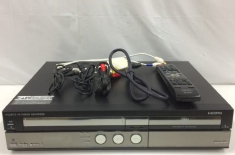 SHARP シャープ VHS一体型ビデオデッキ DV-ACV52 DVDレコーダー AQUOS アクオス リモコンあり #2005