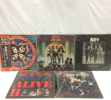 Kiss キッス レコード 5枚セットをお買取りしました。 出張買取 家具 