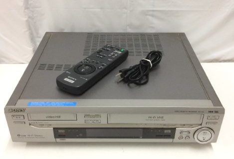 VHSのみ再生確認済み SONY 高画質 Hi8/VHS WV-H6 (外箱・取説無し)