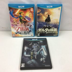 Nintendo WiiU ソフト ゼルダの伝説 ブレス オブ ザ ワイルド ＋ ゼルダ無双 + 零 -濡鴉ノ巫女- 3本セット売り