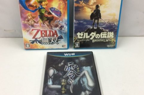Nintendo WiiU ソフト ゼルダの伝説 ブレス オブ ザ ワイルド ＋ ゼルダ無双 + 零 -濡鴉ノ巫女- 3本セット売り