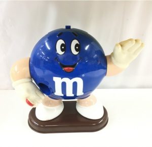M&M's エムアンドエムズ ディスペンサー ROUND 丸型 青 日焼け・変色あり