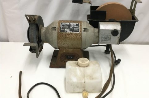 新興製作所 DOUBLE GRINDER ダブルグラインダー SDG-193F AC 100V 50/60Hz たて型電動水研機 研磨